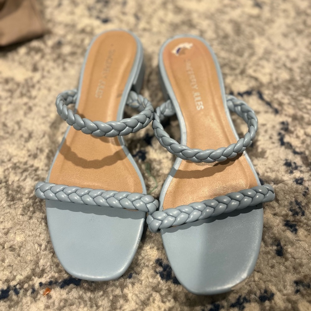 Blue flats